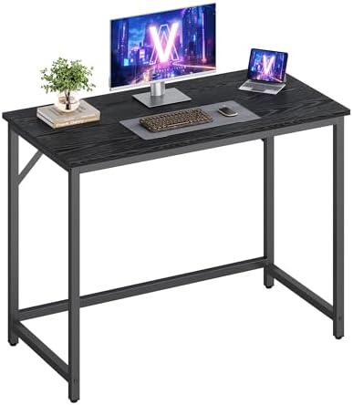 VASAGLE Escritorio para Computadora, Mesa de Oficina Industrial p...