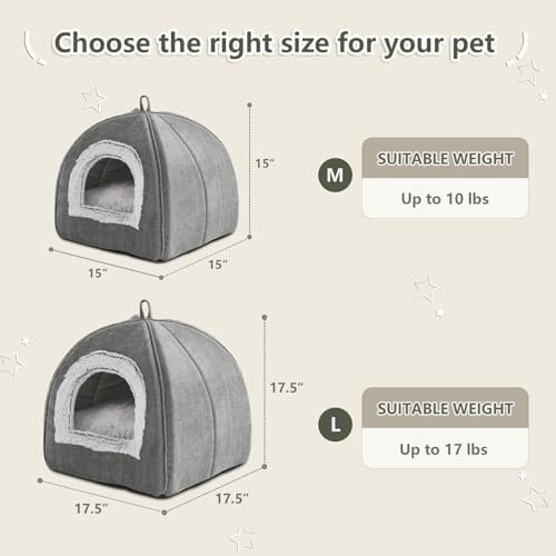 Cat Bed Cave-Cat Beds for Indoor Cats,Kittens and — texture and fabric close-up