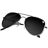 ELEGANTE-Classic-HD-Polarized-Aviator-Sunglasses-for-Men-Women-100-UV-Protected-Lightweight-Copper-Frame-Black-Medium ELEGANTE Classic HD Polarized Aviator Sunglasses for Men & Women, 100% UV Protected, Lightweight Copper Frame (Black, Medium)