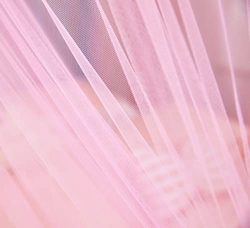 Mengersi Rainbow Canopy Bed Curtains with Lights - Princess Bed Canopy for Girls - Bed Drapes Netting- Bedroom Decoration Accessories,Full by Mengersi - Image 7