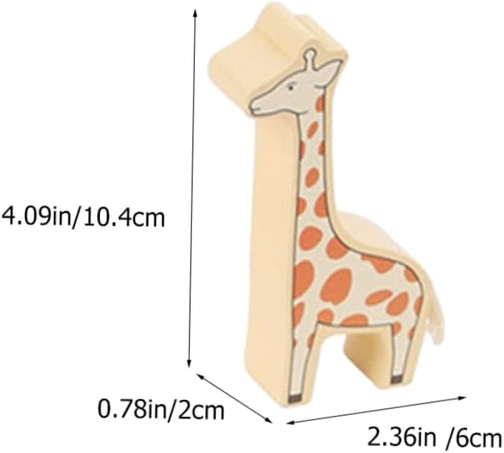 1Set Animal Blocks Early Educational for Interactive Parent Play Safe Smooth Edges Adorable Zoo Animal Design