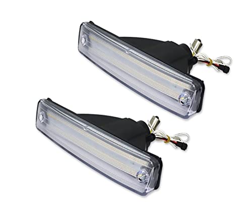 Feux anti-brouillard avant clignotants DRL ambre blanc pour pare-chocs CRX 90-91