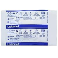 BSN Medical Leukomed 8x10 cm Steriler Wundverband Pflasterverband, Latexfrei Hautfreundlich, Medizinischer Verband für Professionelle Wundpflege & Wundversorgung, Einzeln verpackt 50 Stück – Ansicht 7