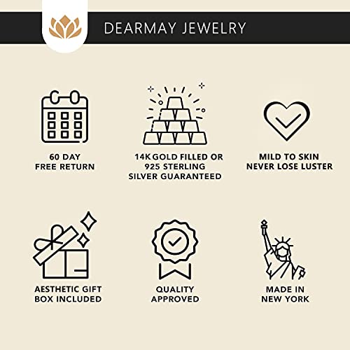DEARMAY Gold Bracelets for Women, 14K Real Gold Plated DEARMAY Gold Bracelets for Women, 14K Real Gold Plated