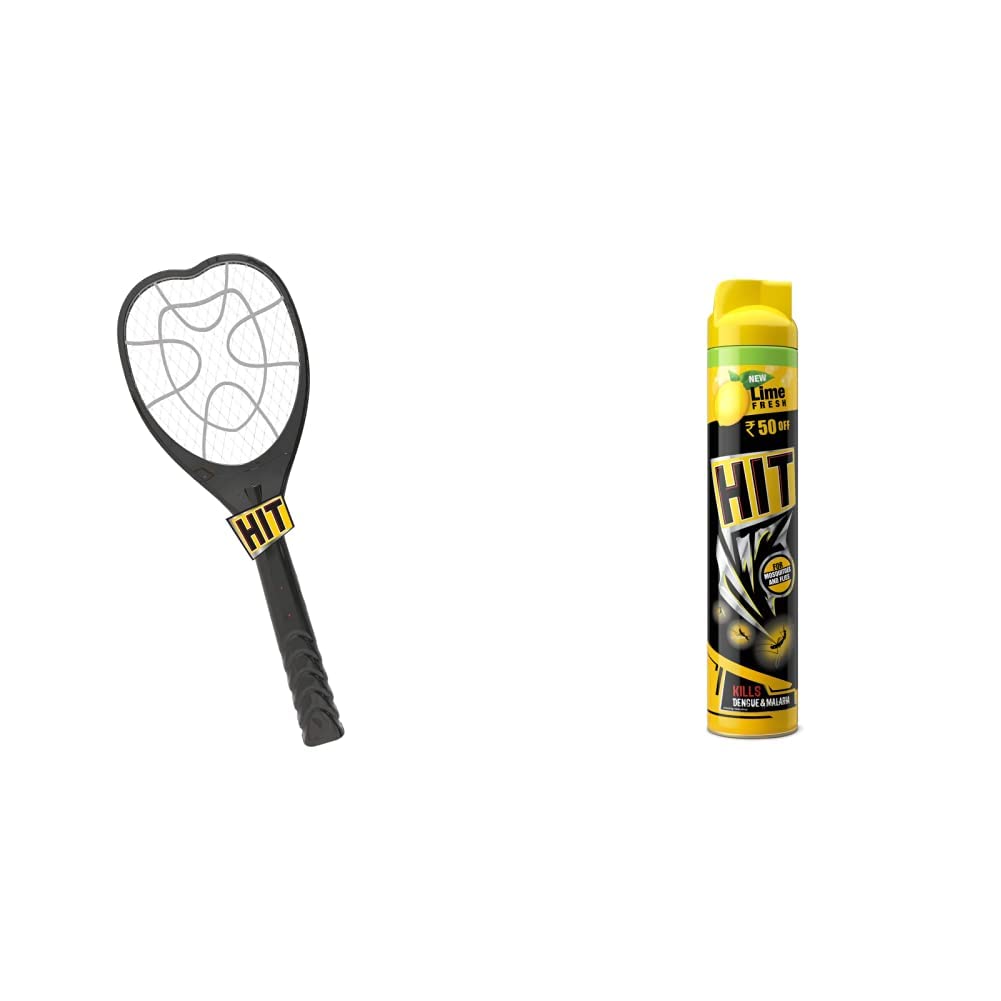 HIT Anti Mosquito Racquet Rechargeable Insect Killer Bat with LED