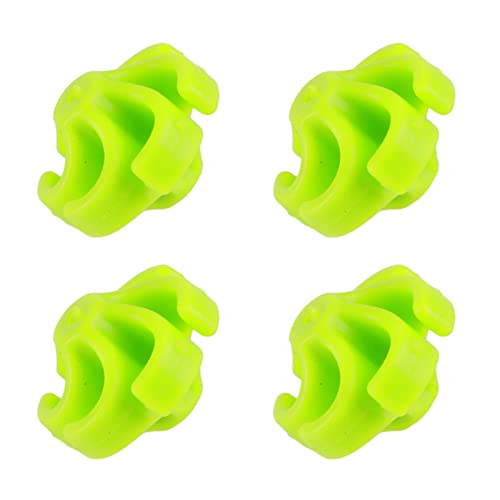 Leapiture 4Pcs Archery Stabilizers Bow String Vibration Dampener Rubber Recurve Bow String Silencer for Shooting Lover, Bow Stabilizer for Stable Bow(Green)