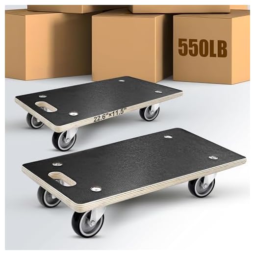 Heavy Duty Moving Dolly Cart 2-Pack