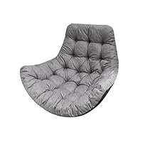 Bjird Hangstoelkussen, kussen, kussen voor polyrotan en rotan hangschommel, zitkussen voor hangmand, rond zitkussen, rugkussen voor hangstoel, binnen en buiten, beige Oxford
