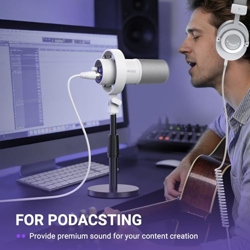 Image of FIFINE XLR Cable, 5.9ft Balanced 3-Pin Microphone Cable for Home Studio Recording,Male to Female XLR Cord for Microphone,Aduio Interface,Streaming-L9CW