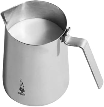Bialetti 1807 Milk Jug Bricco 50Cl, Stainless Steel, Silver, 30 x 20 x 15 cm