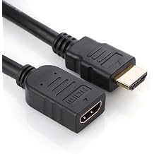 HDMI Extension Cable - HDMI 2.0 supports 4K@60Hz, 3D, HDR, ARC, 18Gbps, Ethernet - Extender Male to Female Adapter - Compatible with TV Stick, Roku, PC, Xbox, PS5/PS4, Switch and more