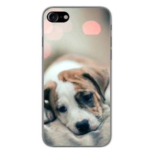 1001coques - Silikonowe etui kompatybilne z Apple iPhone 7 - Wzór szczeniaka - Oryginalny wzór wydrukowany we Francji