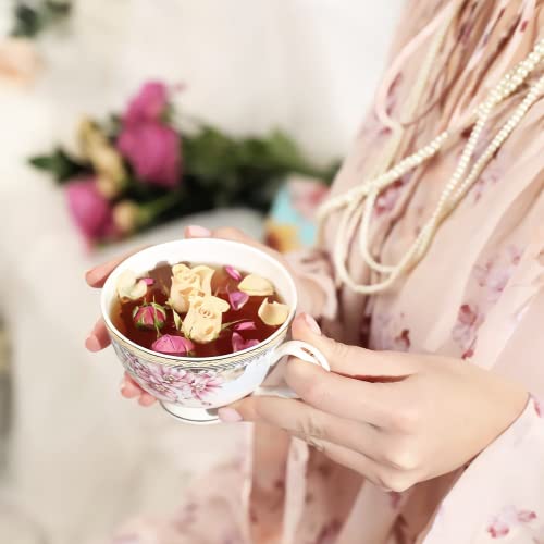 Black And Green Tea Blend Assorted 4 Sets Of Loose Leaf Tea By Lovare Made In Ukraine - Huckleberry Herbal, Fruits, Flower Petals, Aroma Of Grapes, Pieces Of Berries, Apple, Pinapple, Godji Berries, Rose Buds, All Natural Ingredients, In Gift Box For Blooming Tea Lovers Men & Women #TOP5
