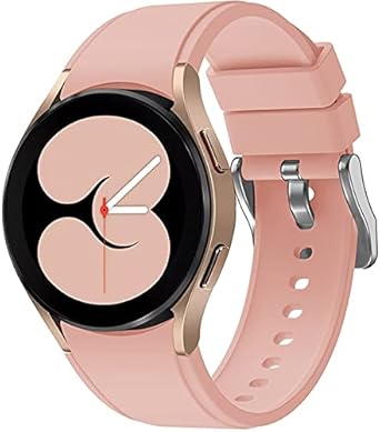 Compatible Galaxy Watch4 44mm / Watch4 Classic 46mm Watch Band Sport Band Soft Silicone Replacement Strap, Pattern 7