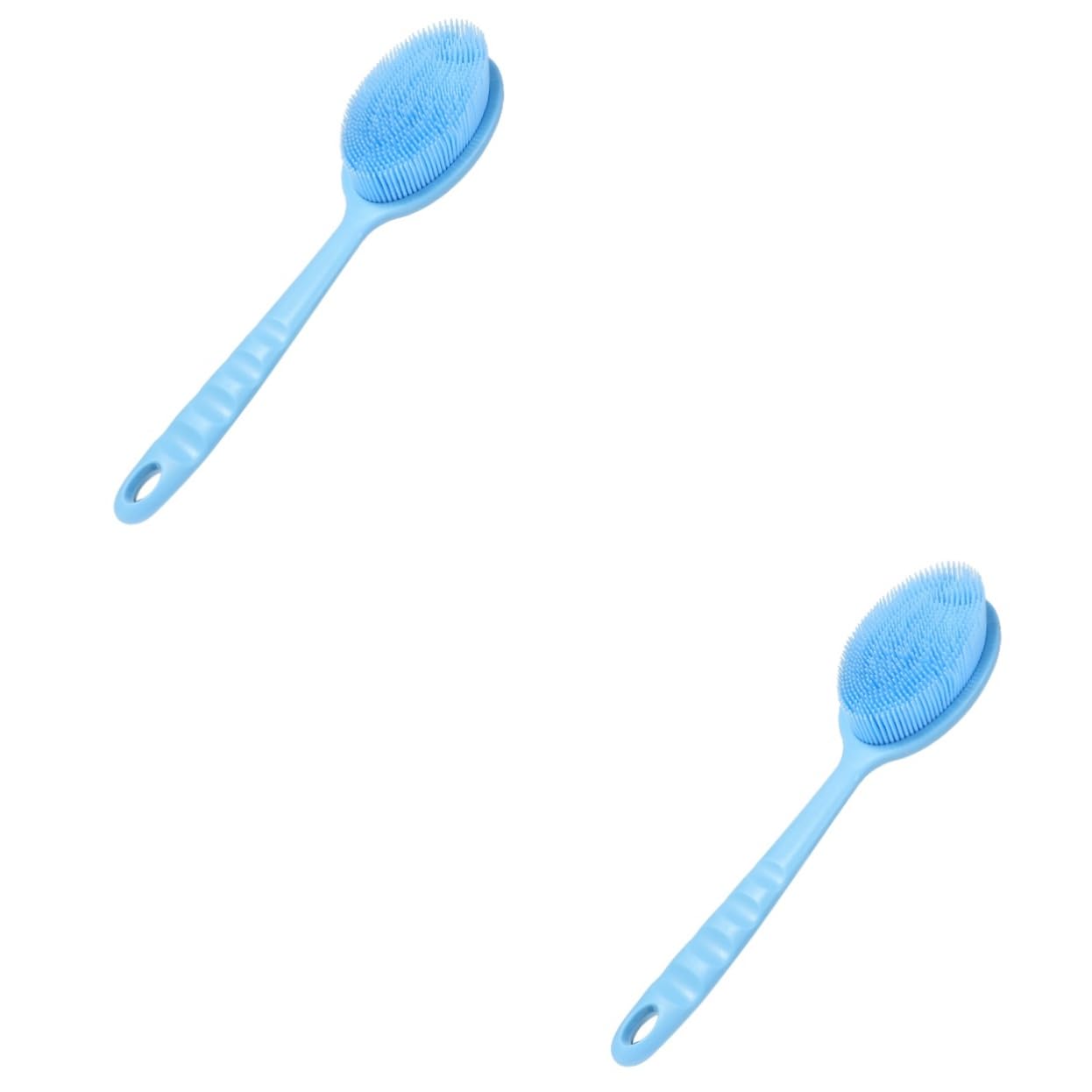 Healeved 2pezzi Spazzola Da Con Manico Per Massaggio e Pulizia Del Corpo Design Ergonomico e Facile Da Usare Per Uomini e Donne