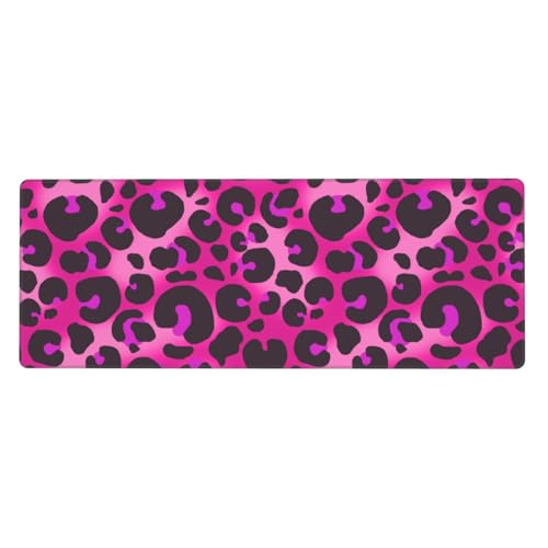 Tapis de souris de jeu grand format léopard : fini les tapis qui glissent sur le bureau