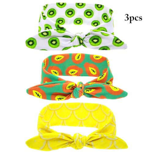 Chewtoyo Faixa elástica para bebês recém-nascidos com 3 peças, faça você mesmo, Tecido, Sem Pedra Pr