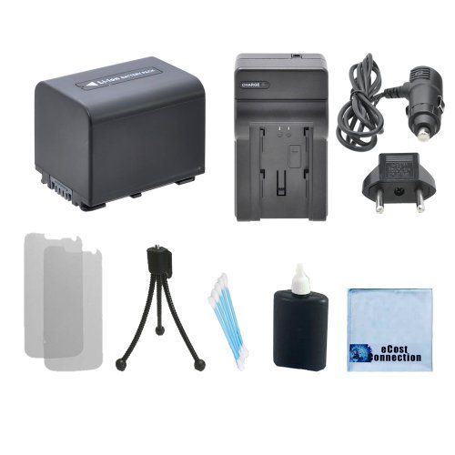 Np-Fv70 3800Mah Infolithium V Series Li-Ion Battery, Car/Home Charger For Sony Camera Handycam Fdr-Ax53 Hdr-Cx675 Hdr-Cx455 & More Models & Ecostconnection Starter Kit #TOP22