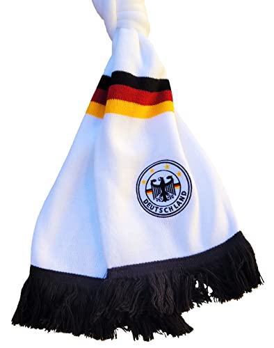 Deutschland Schal 2.0 in Weiß mit WM-Sternen