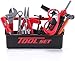 STEAM Life Kids Toddler Tool Set - Toy Tool Set with Electric Toy Drill, Toddler Tool Box, Toy Hammer, Red Manual Drill Tool Play Set - Pretend Play Toy Tools for Kids Ages 3 4 5 6 7 8 Year Old Boy