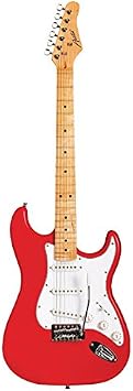 Austin AST100 Series Classic Double Cutaway Electric Guitar, Red