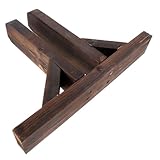 Milisten Zaunsockel Holz Stützsockel Für Kleine Holzzäune Zaunzubehör Halter Garten Haus