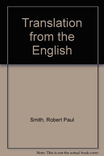 Translation from the English B0093NG68K Book Cover