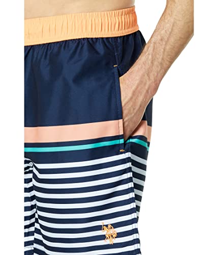 U.S. POLO ASSN. Stripe Swim Shorts Classic Navy LG3