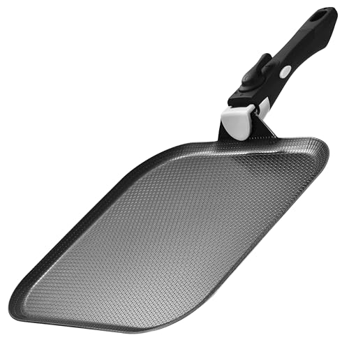 LOLYKITCH 11'' Nonstick Square Griddle Pan - Tri-Ply Stainless Steel