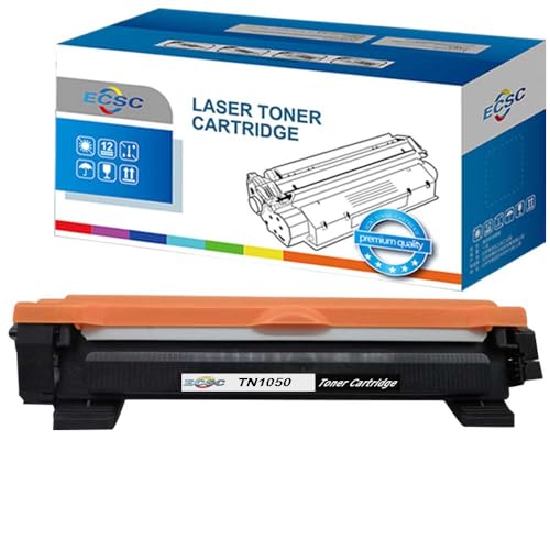 ECSC Compatible Toner Cartridge Replacement for Brother DCP-1510 1512 1610W 1612W HL-1110 1112 1210W 1212W MFC-1810 1910 1910W TN1050 (Black, 1-Pack)