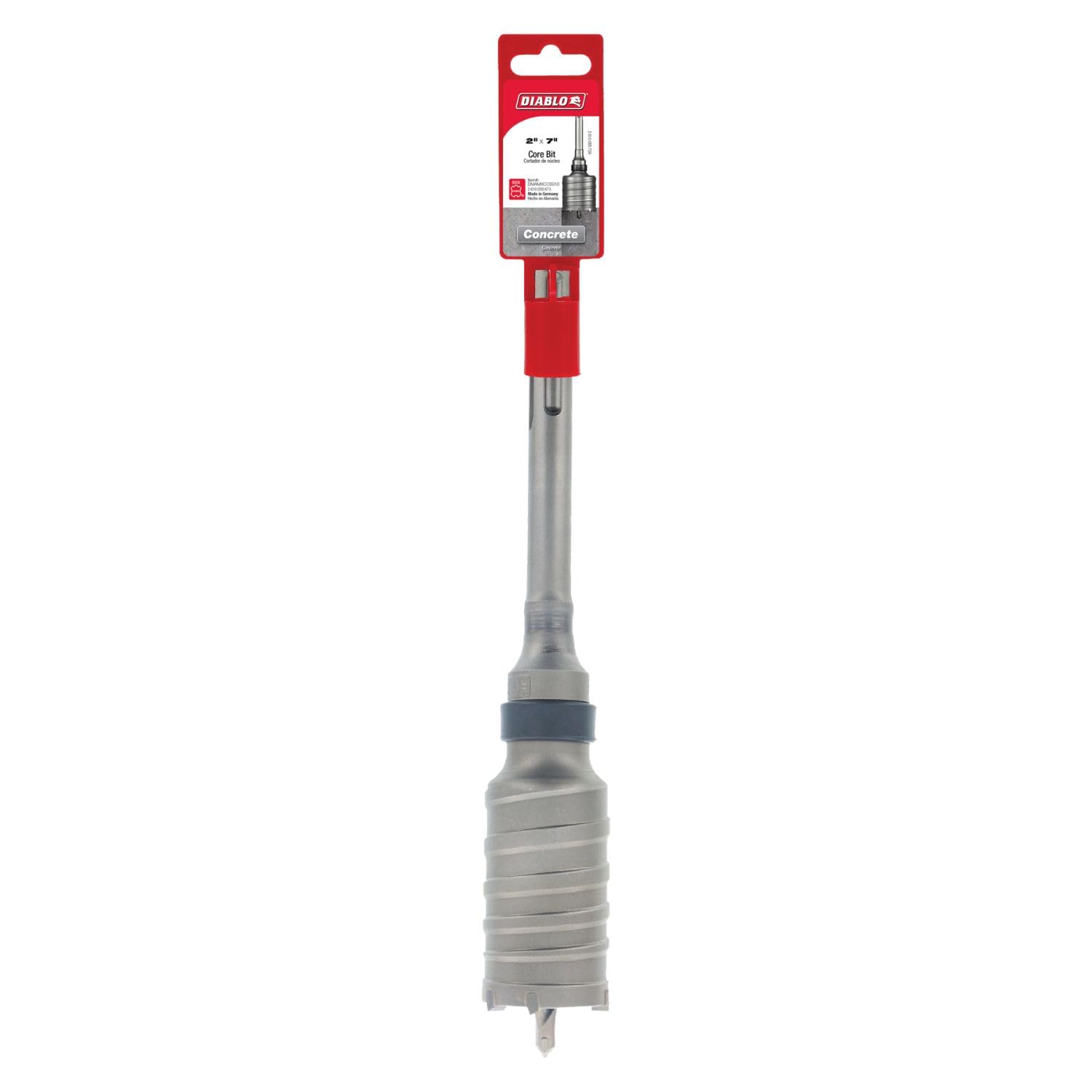 Diablo SDS-Max Carbide Tipped Core Bit with Peak Point Tip - 2" Diameter, 12" Length, 7" Working Length - DMAMXCC5010