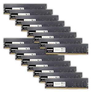 【DDR4 RAM】 GIGASTONE 128GB Kit (16x8GB) DDR4 2666MHz (2400MHz or 2133MHz) PC4-21300(PC4-19200/17000) CL19 1.2V UDIMM 288Pin Nicht-ECC ungepuffert PC Desktop Hochleistung Arbeitsspeicher Upgrade