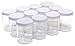 North Mountain Supply 16 Ounce Glass Wide Mouth Straight-Sided Canning Jars - with White Metal Lids - Case of 12