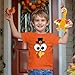 Funny Turkey Face Thanksgiving Kids Turkey T-Shirt Boy Fall Clothes Short Sleeve Tops 5-6 Years