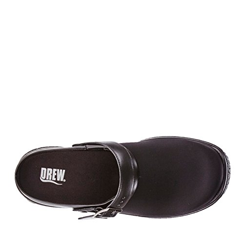 Drew Savannah Women's Casual Slip-On Comfortable Clog With Adjustable Strap Black/Stretch Us 9 Ww #TOP4