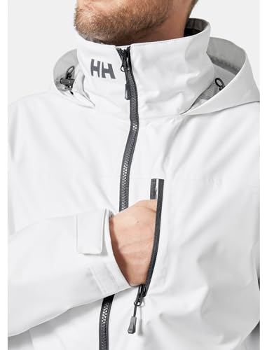 Helly Hansen Hommes Veste intermédiaire à capuche Crew 2, Blanc, M