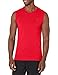 Champion Men's Classic Jersey Muscle T-Shirt, Scarlet, L