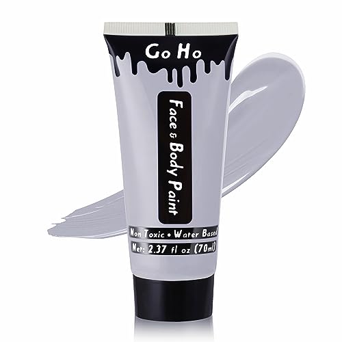 Go Ho Gray Face Body Paint Washable for Halloween Zombie Makeup(2.37oz)