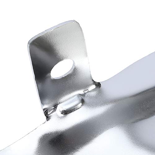 Ecotric Rear Bumper Ends Caps Cover Compatible With 2015-2020 Ford F150 Replacement For Fo1102380 W/O Park Sensor Holes Chrome Steel Left & Right #TOP5