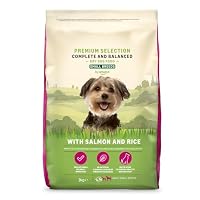 by Amazon Hundefutter für ausgewachsene Hunde (Adult) kleiner Rassen, Fein zubereitetes Trockenfutter mit Lachs und Reis, 3 kg (1er-Pack)(Zuvor eine Marke von Lifelong, gleiches Produkt)