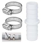 Uskerb Washing Machine Waste Pipe Connector - 110810 Leak-Proof Hose to Hose Joiner for Efficient Water Waste Management