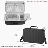 Geekria Twarde etui w twardej skorupie kompatybilne z Apple Mac Studio 2026 M5 / M1 / M2 / M3 / M4 Max/Ultra, torba podróżna do komputera stacjonarnego (ciemnoszary)