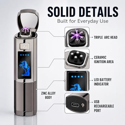 Encendedor eléctrico recargable Anglink triple arco miniatura 2
