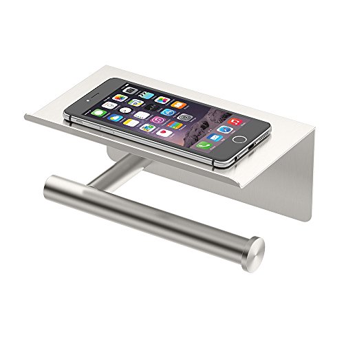 Gatco 1420Sn Latitude Ii Toilet Paper Holder With Mobile Shelf, Satin Nickel #TOP1