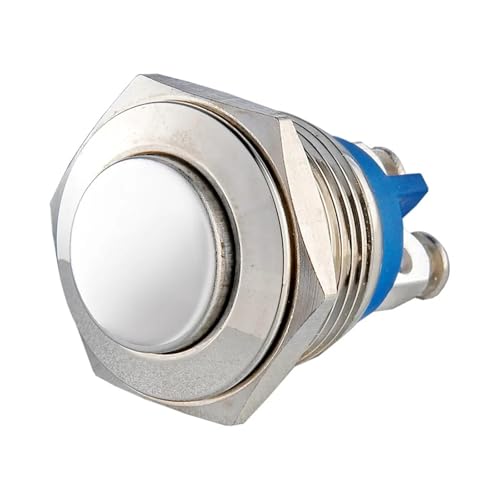 Interruptor de botón metálico de 16mm para restaurar consolas arcade y paneles de domótica