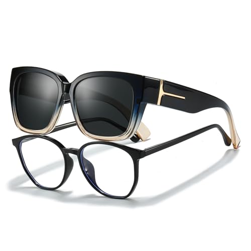 IGnaef Oversized Fit Over Sunglasses for Women Men, Trendy Polarized Sunglasses for Driving with UV400 Protection IF7511