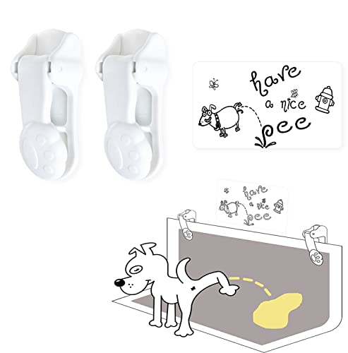 Image of Dog Pee Pad Holder with Walls (2 Pack) for Small & Large Size Wee Wee Pad, Indoor Potty Training Pad Holder for Leg-Lifting Puppies with Funny Wall Sign (Black): Have a Nice Pee
