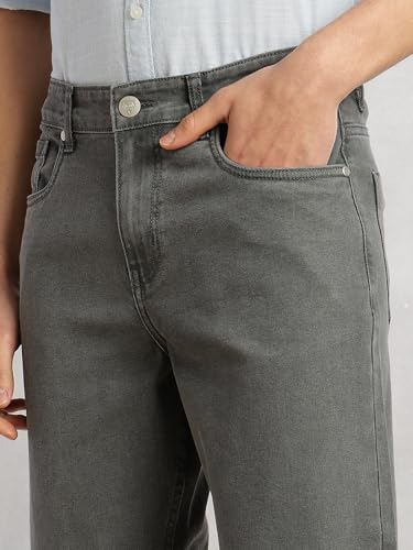 Image of Thomas Scott Men's | Cricket Club Collection | Mid-Rise | Straight Fit | Faded | 5 Pockets | Stretchable Jeans