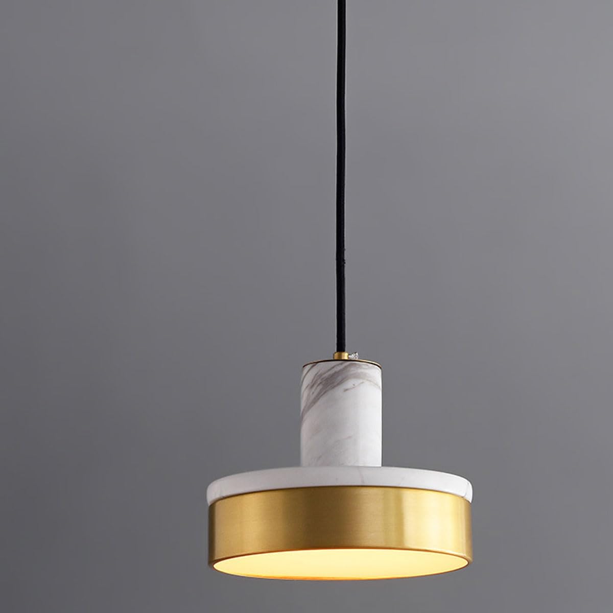 Nowoczesna i prosta lampa wisząca do łóżka w pomieszczeniach, miedź i marmur, lampa wisząca, żyrandol do czytania, odpowiedni do baru restauracyjnego