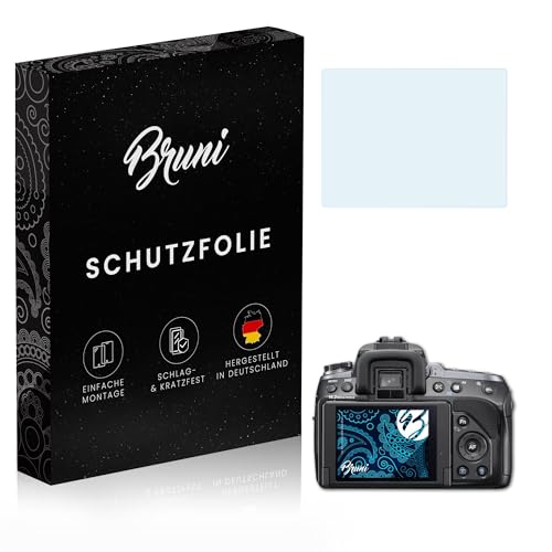 Bruni Screen Protector compatible with Sony Alpha a550 DSLR-A550 Protector Film, crystal clear Protective Film (2X)
